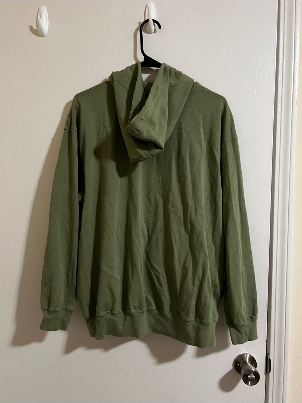 Nike Olive Green Zip-Up Hoodie Jacket with Swoosh - Picture 6 of 6
